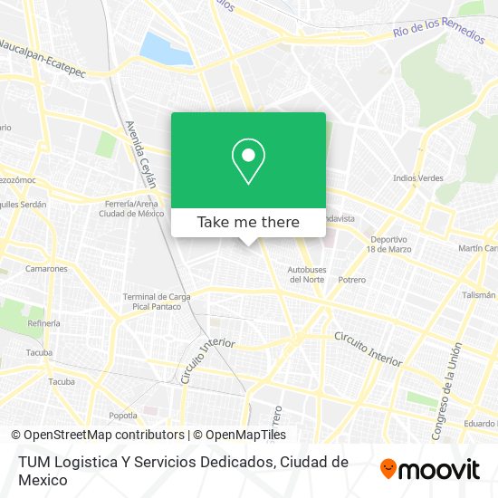 Mapa de TUM Logistica Y Servicios Dedicados