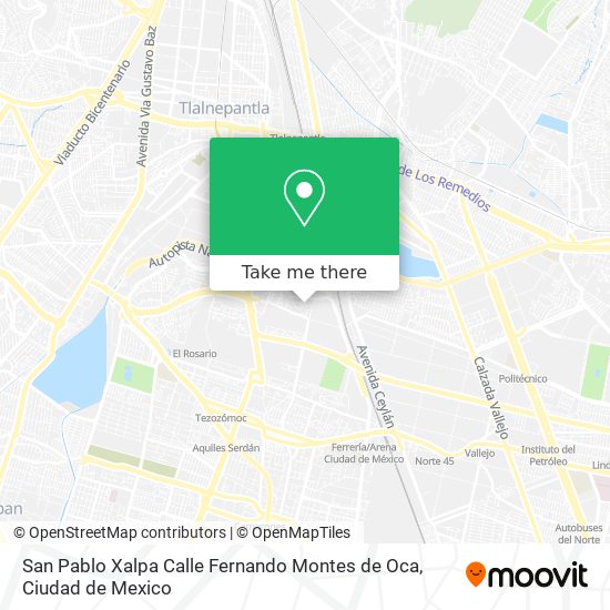 How to get to San Pablo Xalpa Calle Fernando Montes de Oca in Tultitlán by  Bus, Metro or Train?