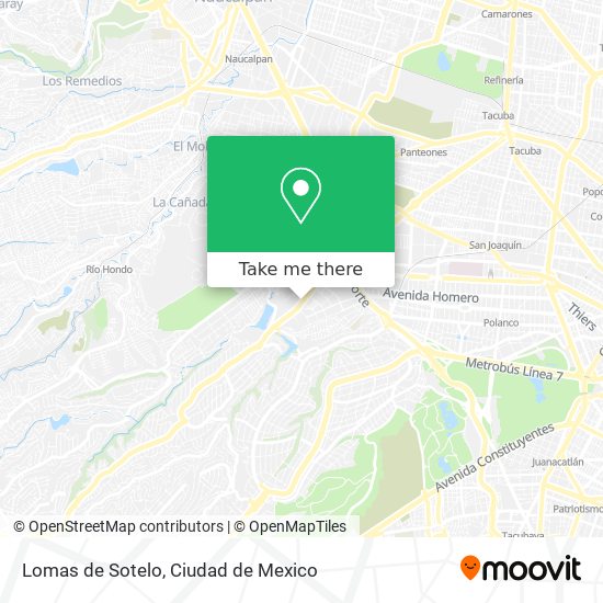 Lomas de Sotelo map