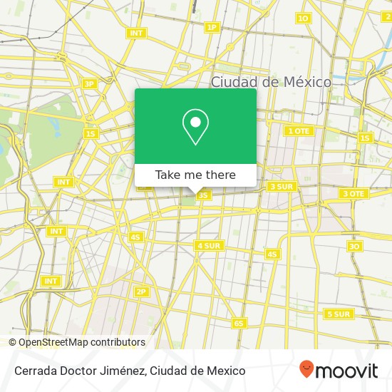 Cerrada Doctor Jiménez map