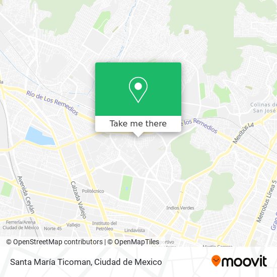 Santa María Ticoman map