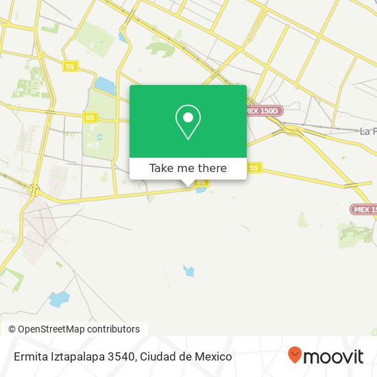 Ermita Iztapalapa 3540 map