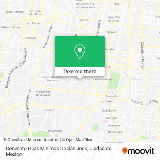 Convento Hijas Minimas De San Jose map