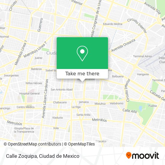 Calle Zoquipa map