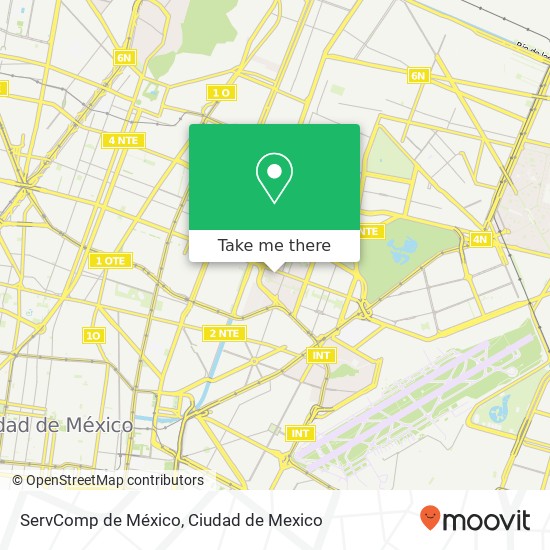 ServComp de México map