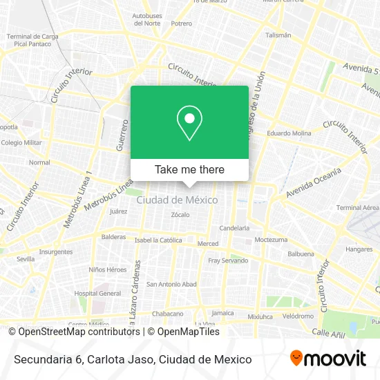 Secundaria 6, Carlota Jaso map