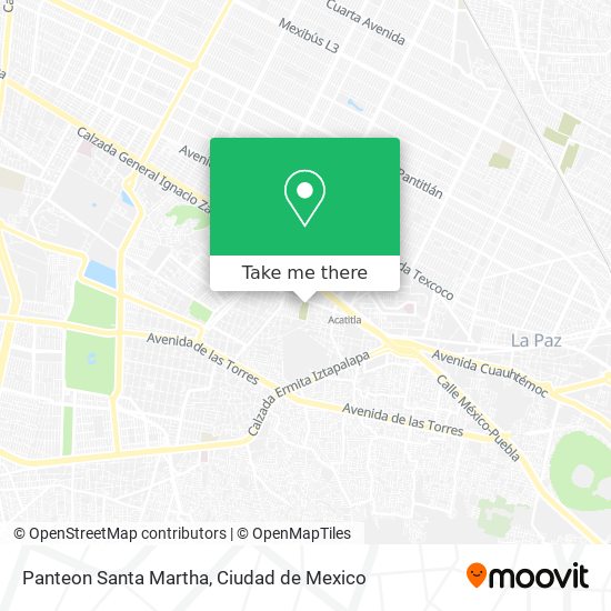 Panteon Santa Martha map