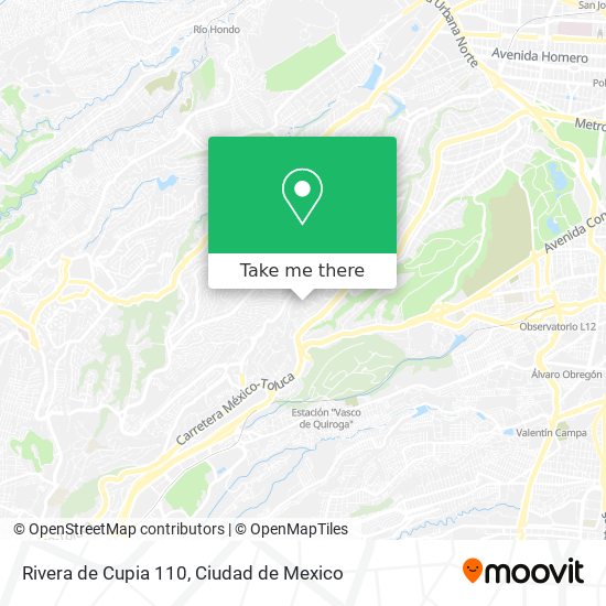 Rivera de Cupia 110 map