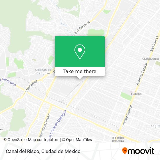 Canal del Risco map