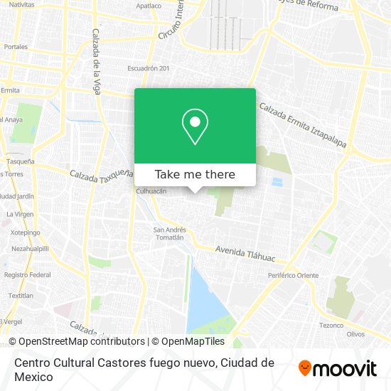 Centro Cultural Castores fuego nuevo map