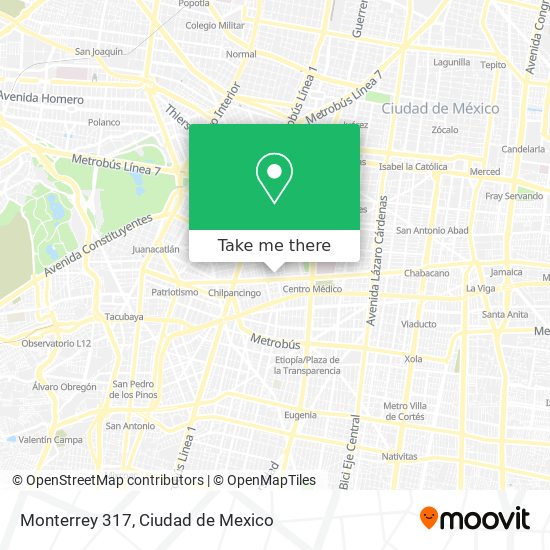 Monterrey 317 map