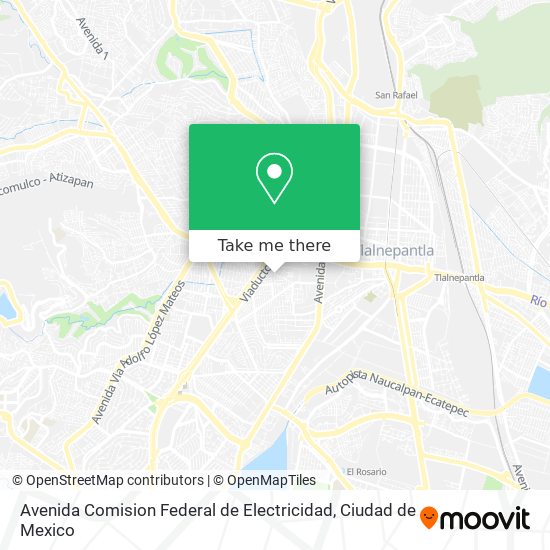 Mapa de Avenida Comision Federal de Electricidad