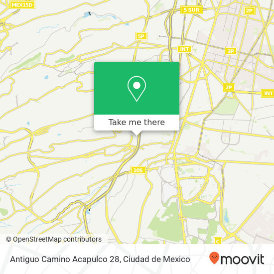 Antiguo Camino Acapulco 28 map