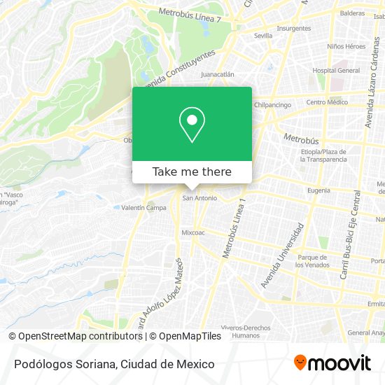 Mapa de Podólogos Soriana