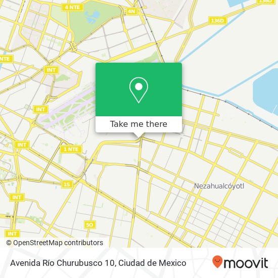 Avenida Río Churubusco 10 map