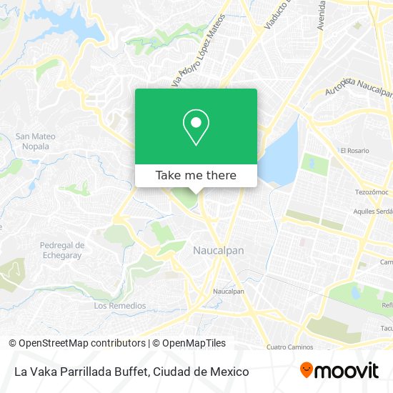 How to get to La Vaka Parrillada Buffet in Atizapán De Zaragoza by Bus?