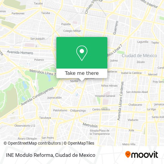 INE Modulo Reforma map