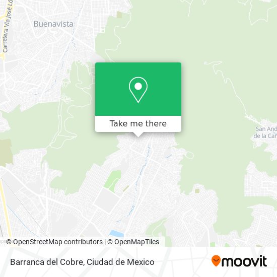Mapa de Barranca del Cobre