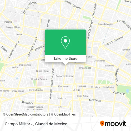 Campo Militar J map