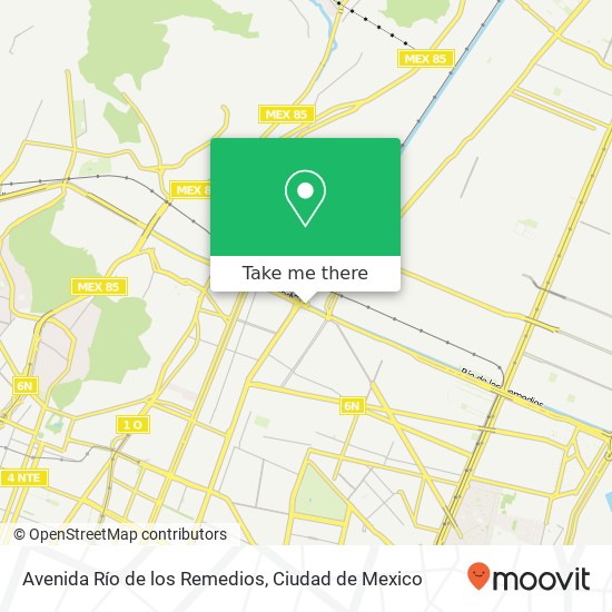 Mapa de Avenida Río de los Remedios