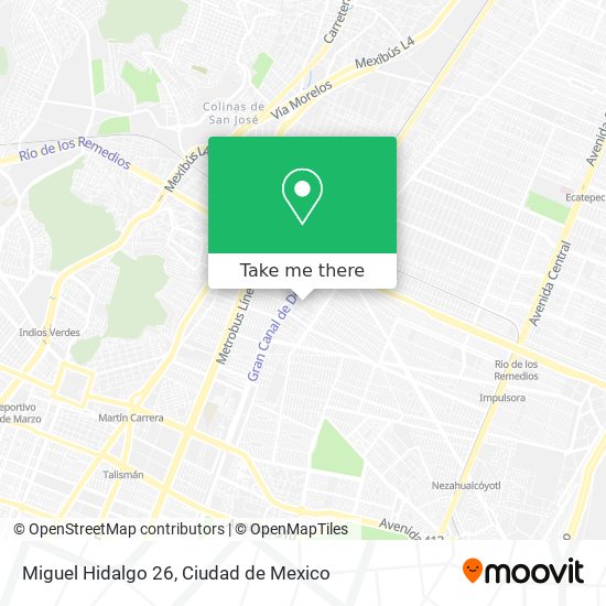 Miguel Hidalgo 26 map