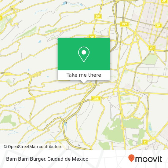 Mapa de Bam Bam Burger