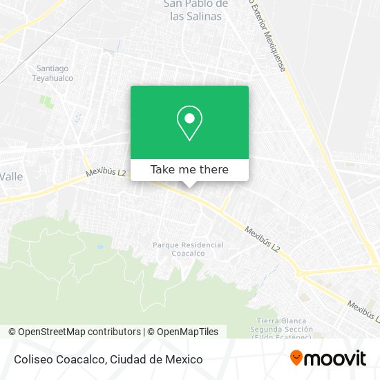 Coliseo Coacalco map