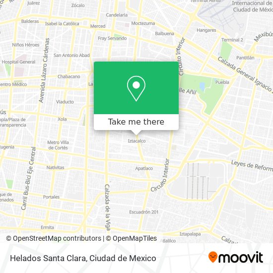 Helados Santa Clara map