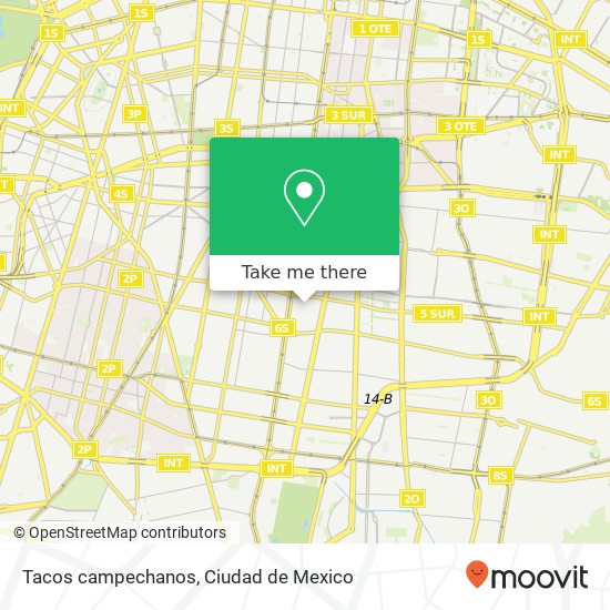 Mapa de Tacos campechanos