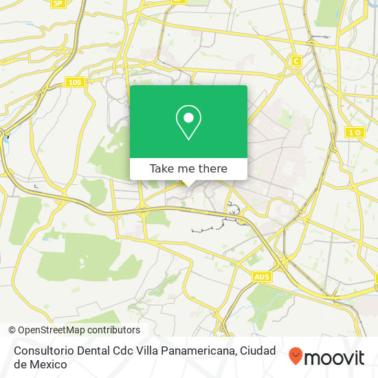 Mapa de Consultorio Dental Cdc Villa Panamericana