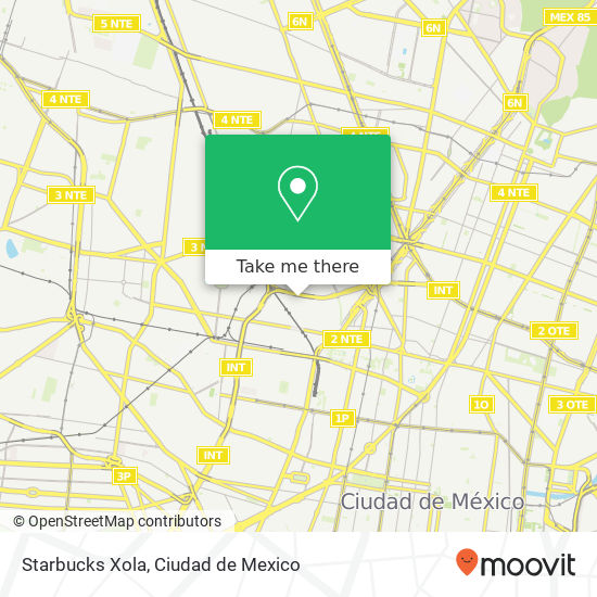 Mapa de Starbucks Xola