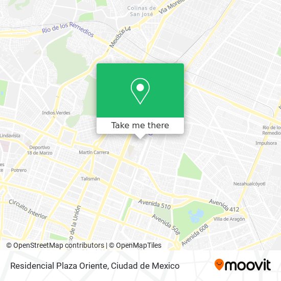 Residencial Plaza Oriente map