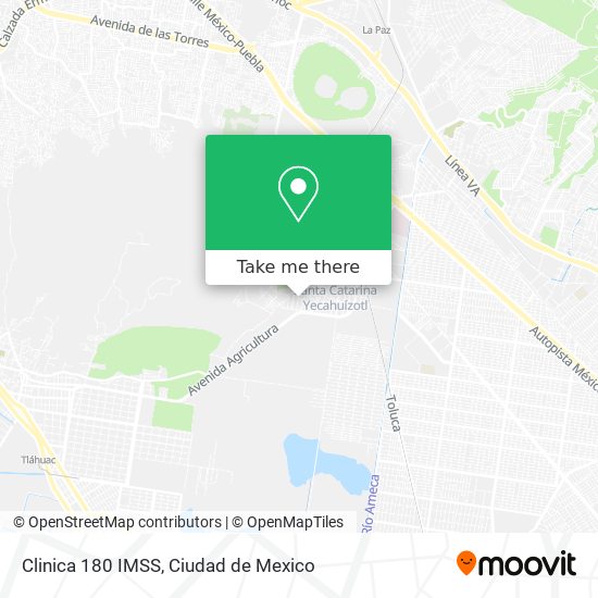 Clinica 180 IMSS map