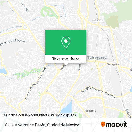 Mapa de Calle Viveros de Petén