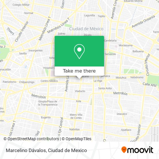 Marcelino Dávalos map