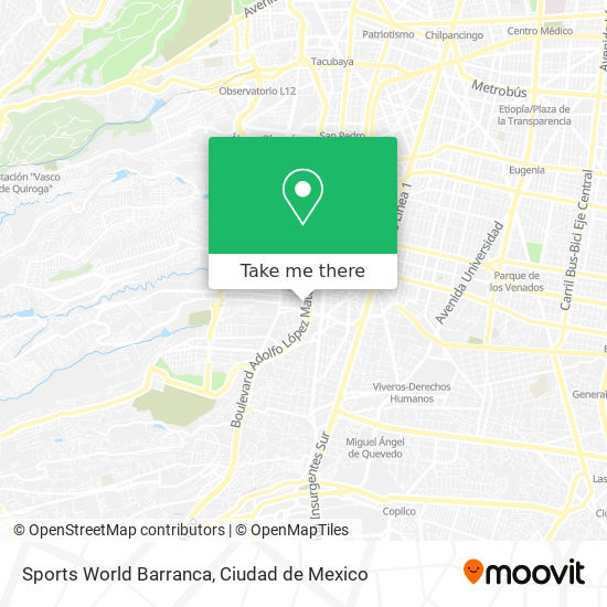 Mapa de Sports World Barranca