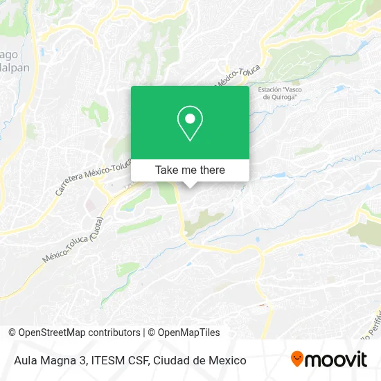 Aula Magna 3, ITESM CSF map