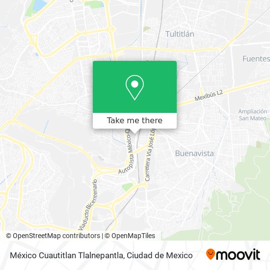 México Cuautitlan Tlalnepantla map