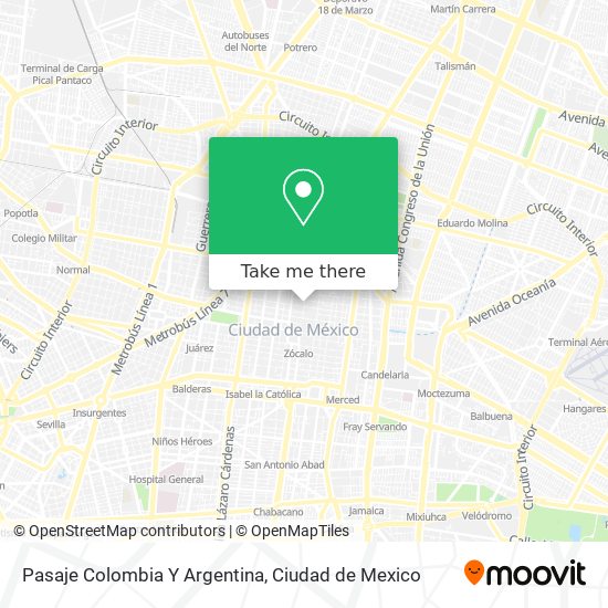 Pasaje Colombia Y Argentina map