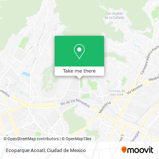 Ecoparque Acoatl map