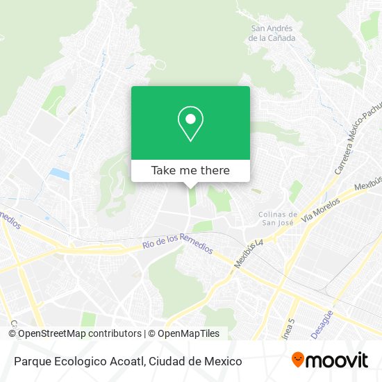 Parque Ecologico Acoatl map