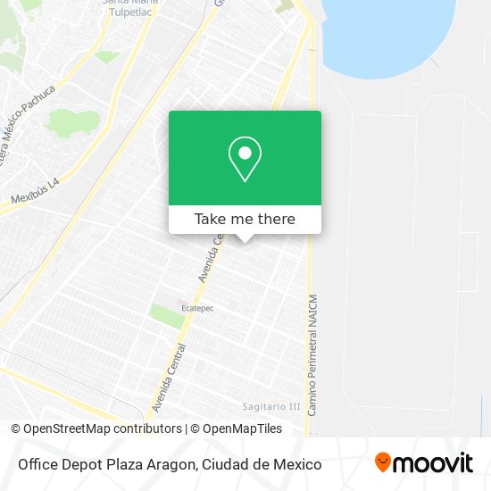 How to get to Office Depot Plaza Aragon in Ecatepec De Morelos by Bus or  Metro?
