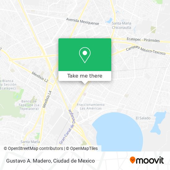 Gustavo A. Madero map