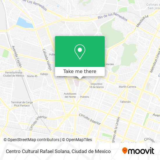 Centro Cultural Rafael Solana map