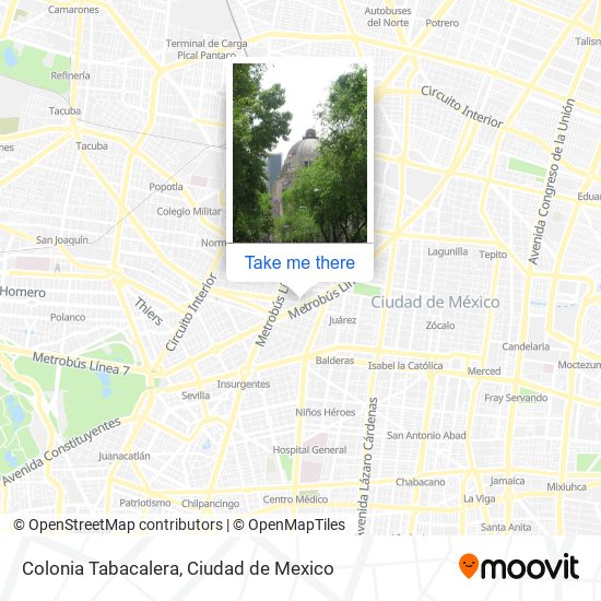 Colonia Tabacalera map