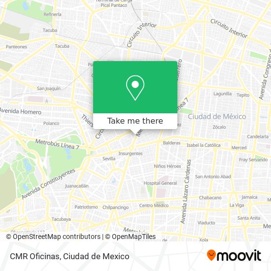 CMR Oficinas map