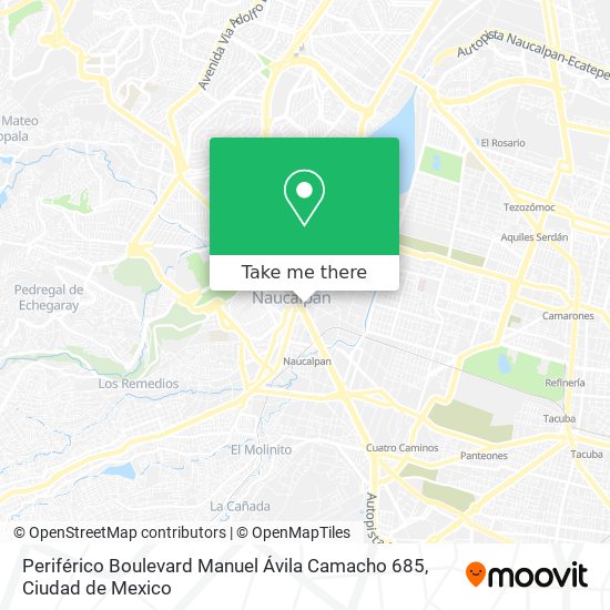 Periférico Boulevard Manuel Ávila Camacho 685 map