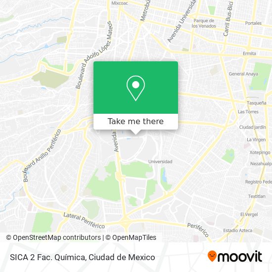SICA 2 Fac. Química map