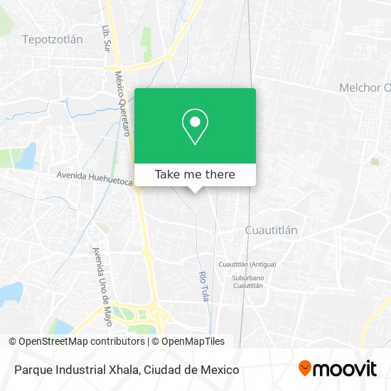 Parque Industrial Xhala map