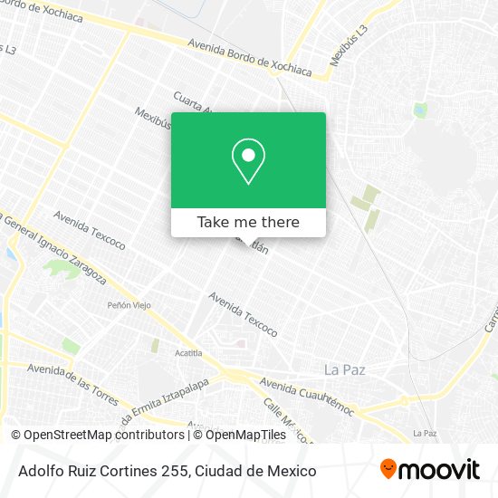 Adolfo Ruiz Cortines 255 map